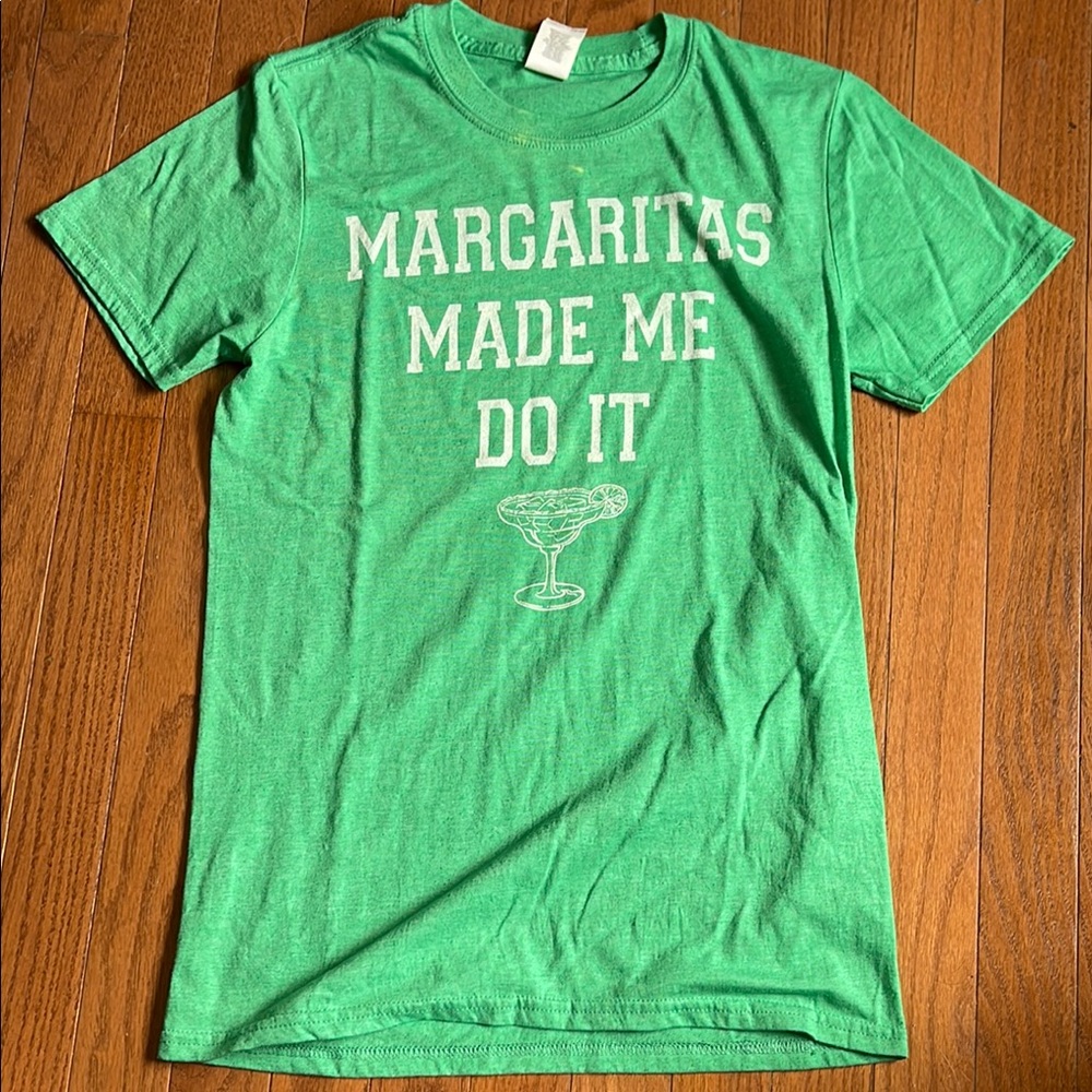 Green Graphic Tee - Margaritas Made Me Do It